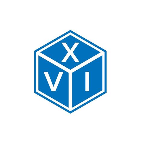 XVI letter logo design on white background. XVI creative initials ...