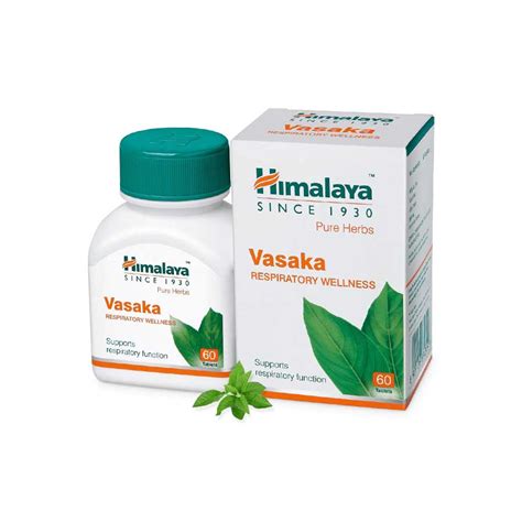 Himalaya Pure Herbs Vasaka Respiratory Wellness Tablet S Ehavene