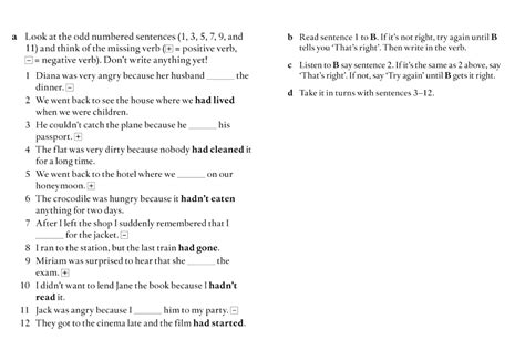 Pre Intermediate Communication What Had Happened Student A