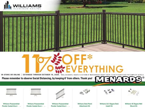 Pre Assembled Deck Railing Menards | Railing Design Reference