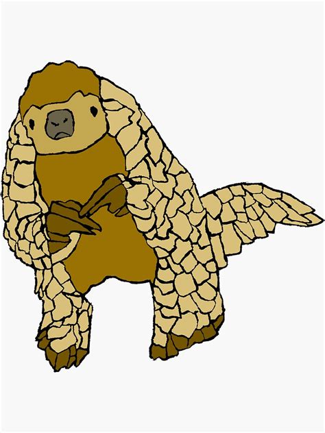 Just A Pangolin Sticker For Sale By Art Tanque Redbubble