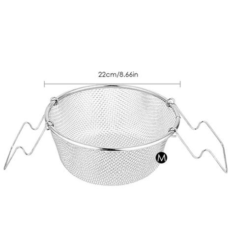 Detachable Colander Stainless Steel Frying Basket Oil Strainer With