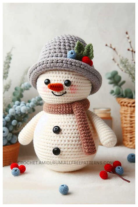 Amigurumi Snowman Crochet Free Pattern Amigurumi