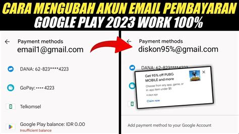 Cara Mengubah Akun Email Pembayaran Google Play Store 2023 Agar Dapat