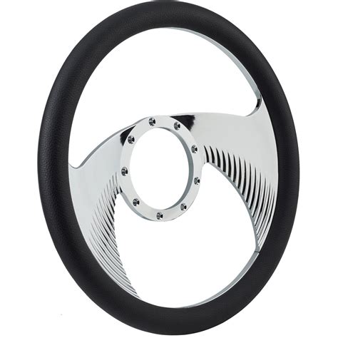 Chrome Plated Billet Wings Style Steering Wheel