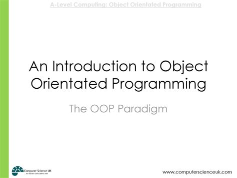 An Introduction To Object Orientated Programming Ppt Download