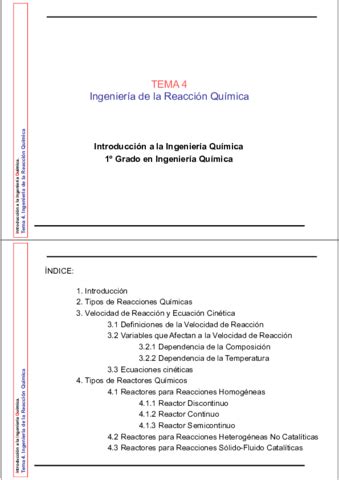 Tema Ingenieria De La Reaccion Quimica Pdf