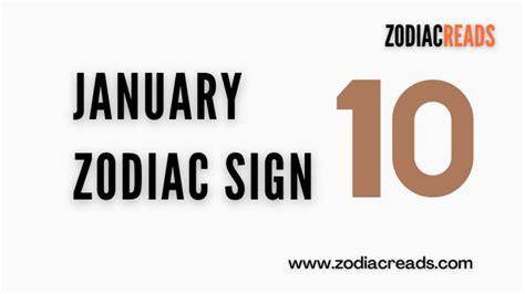 January 10 Zodiac Sign Personality Traits - ZodiacReads