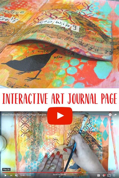 Mixed Media Art Journal Page Tutorial | Mixed media art journaling, Art ...