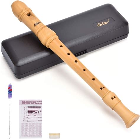 Eastar Ers 31bm Maple Wood Soprano Recorder Set C Key 3 Piece Recorder