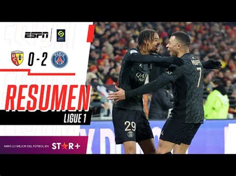 PSG Vs Lens 2 0 Goles Resumen Incidencias Minuto A Minuto Por El