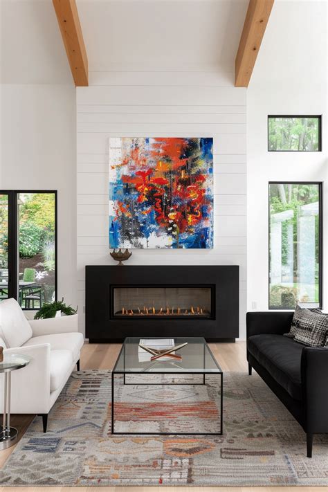 How To Make A Shiplap Fireplace Work In Your Living Room Everyday Inspo