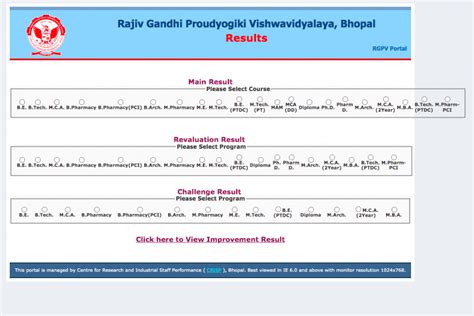 Rgpv Result Out Semester St Nd Rd Th Th Th Btech B Pharmacy