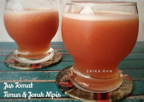 Resep Jus Tomat Timun Jeruk Nipis Oleh Erika Rhn Cookpad