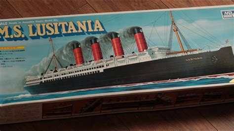 Mr Hobby R M S Lusitania In Scale Review Vintage Model Kit