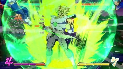 Dbfz Dbs Broly Tod Combo 5 Bars Corner Only Only 2 Characters Youtube