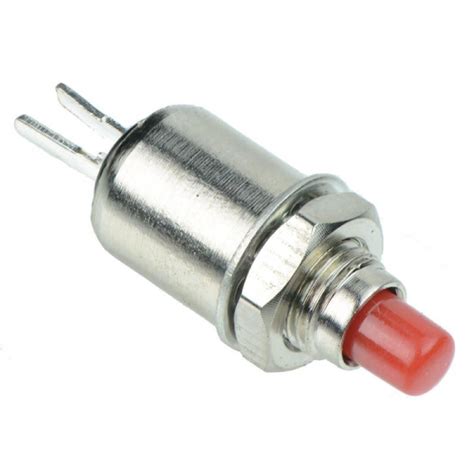 Micro Miniature Momentary SPST OFF ON Red Push Button Switch