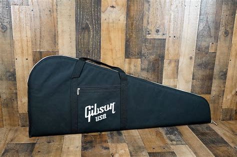 Gibson Cordura Electric Guitar Gig Bag Black For Sg Les Paul Reverb