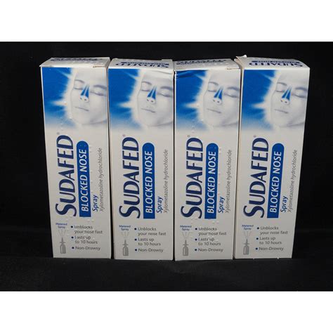 Sudafed 15ml Blocked Nose Spray X 4 Multipack Comparor Uk