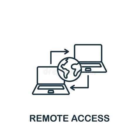 Icono De Acceso Remoto Icono Monocromático De Ciberdelitos Simples