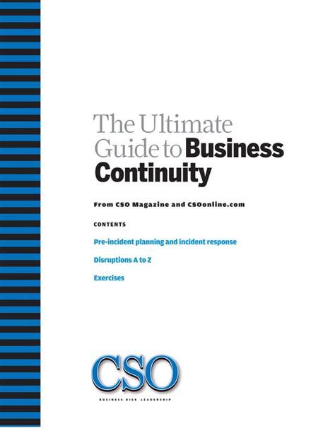 The Ultimate Guide To Business Continuity PDF