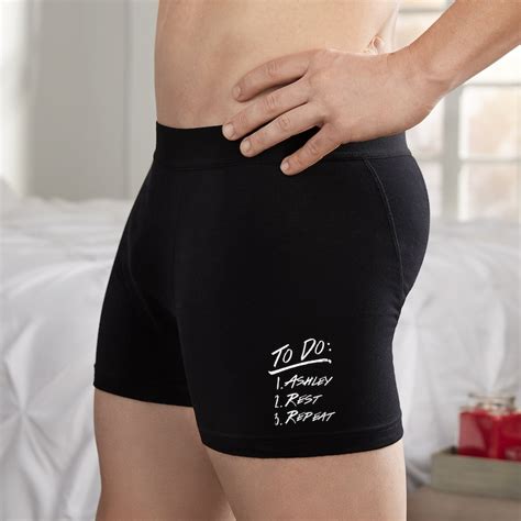 To Do List Personalized Boxer Briefs Custom Boxers Boxers Etsy