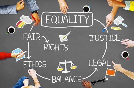 46949754 – equality rights balance fair justice ethics concept | Center ...