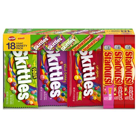 Skittles & Starburst Assorted Chewy Candy - Variety Pack - Shop Candy at H-E-B