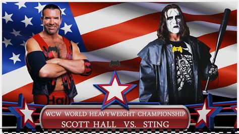 Sting Vs Scott Hall WCW Championship 4K YouTube