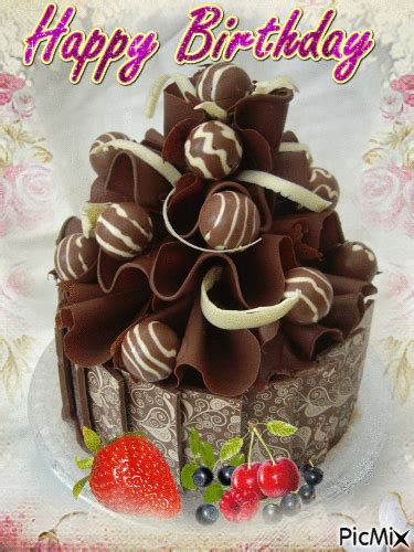 Happy Birthday Chocolate Dessert  Pictures Photos And Images For