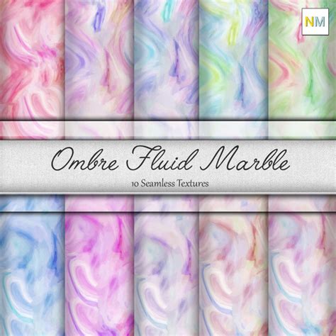 Second Life Marketplace Ombre Fluid Marble Builders Kit 10 Seamless Textures Nm Pastel