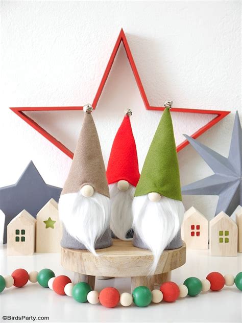 DIY Gnomes de Noël Sans Couture avec Patrons GRATUITS Fêtes Party