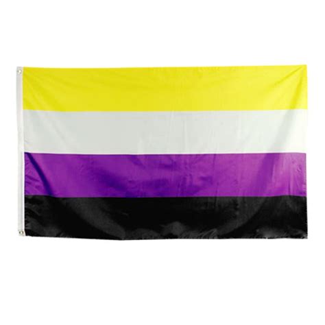 Premium Non Binary Pride Flag 5ft X 3ft Joshua Lloyd