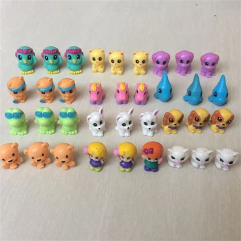 10 Pcs Soft Animal Squinkies Toys Mixed Lot In Random No Containers In