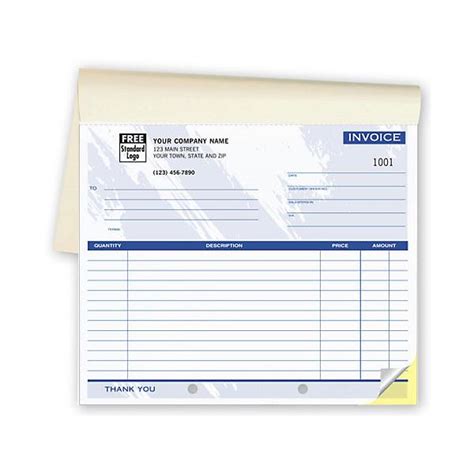 Personalized Invoice Books Preprinted Designsnprint