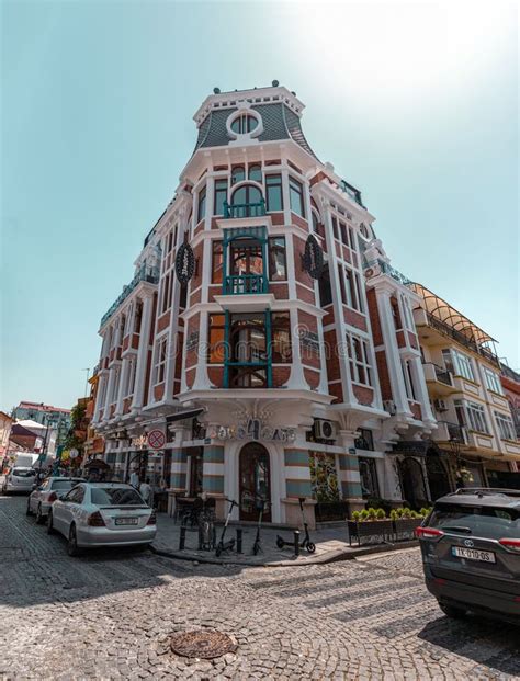 Arquitectura Georgiana Tradicional Y Vistas A La Calle En La Ciudad De