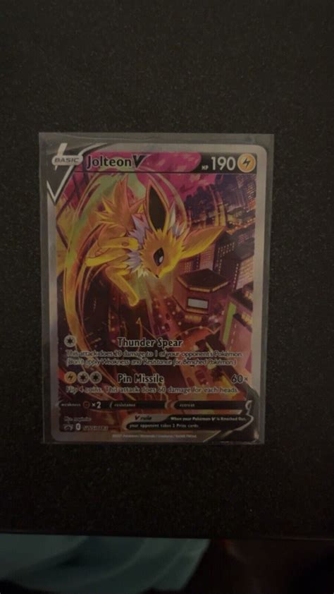 Pokémon Tcg Jolteon V Sword And Shield Swsh183 Holo Promo Promo Ebay