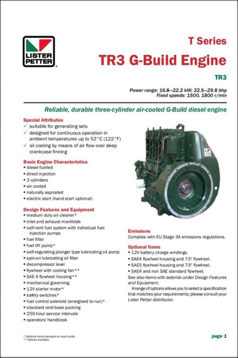 Lister and Lister Petter Diesel Engine Manuals – MARINE DIESEL BASICS