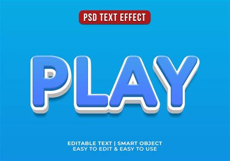 Effets De Texte De Jeu De Style 3D Modifiables PSD Gratuite