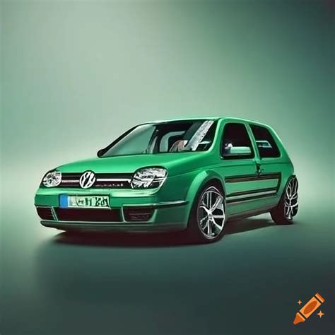 Green Volkswagen Mk4 Golf Car