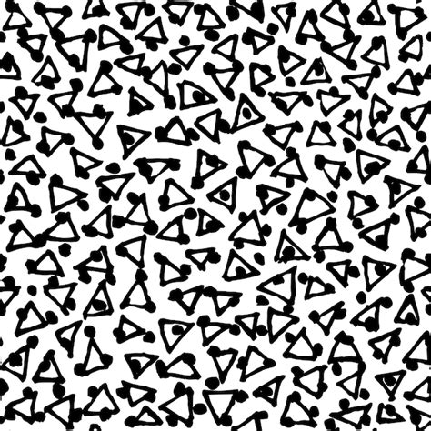 Premium Vector Irregular Black Triangles Pattern Seamless Hand Drawn