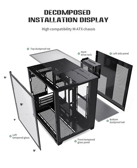 Desktop Computer Chassis New Designed For Gamers Easy To Install And ...