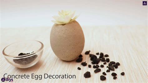 Diy Concrete Egg Decoration