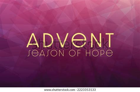 Advent Season Hope Banner Warm Purple Stock Vector Royalty Free