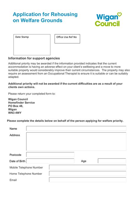 Fill Free Fillable Wigan Metropolitan Borough Council Pdf Forms