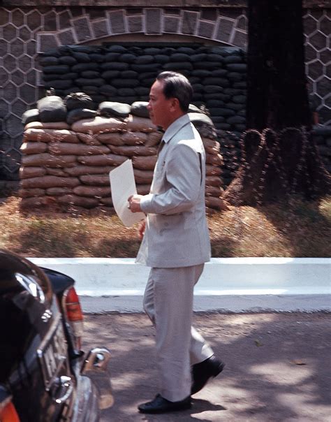 Saigon Feb 1969 President Nguyen Van Thieu At Camp Le Va Flickr