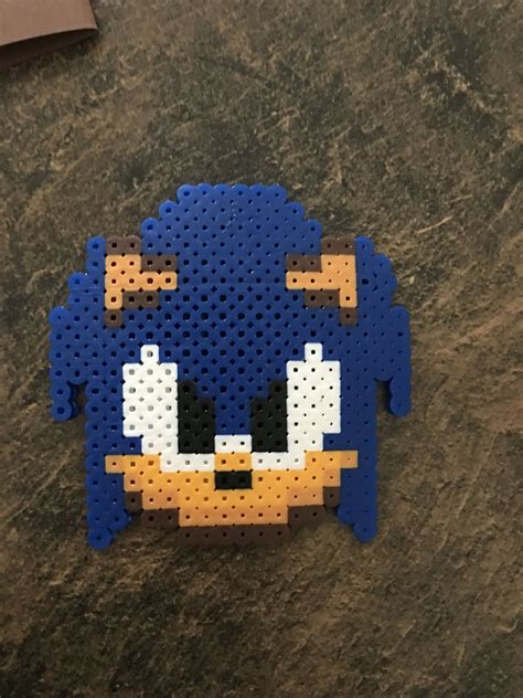 Sonic The Hedgehog Perler Bead Pattern