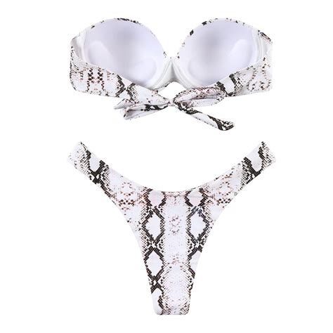 Maillot De Bain Bikinis Sexy L Opard Bandeau Ensemble Bikini Maillot De Bain Maillots De