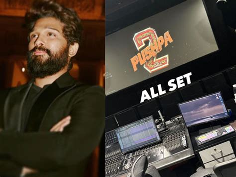 Pushpa The Rule Allu Arjun Shares Glimpse Of Dubbing Session Ahead