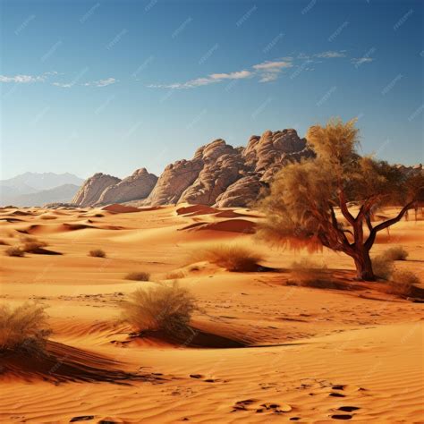 Premium AI Image | Desert mirage mirage nature background photos